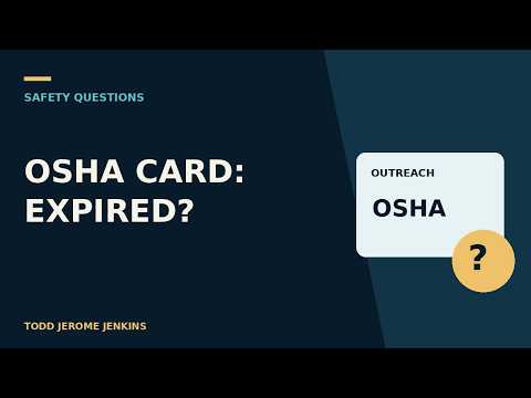 Video thumbnail: Does Your OSHA Card Expire? | OSHA 10 & 30 Explained