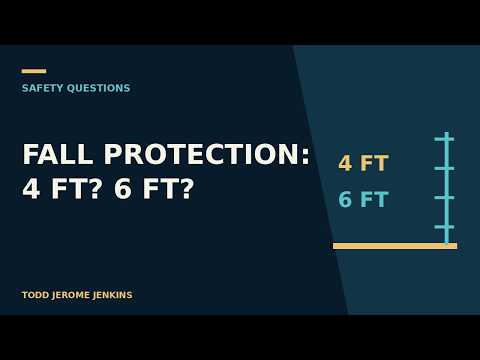 Video thumbnail: At What Height Is Fall Protection Required? | OSHA Explained