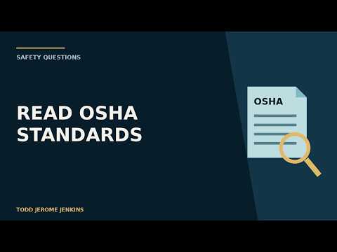 Video thumbnail: How to Read an OSHA Standard