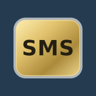 Gold SMS badge
